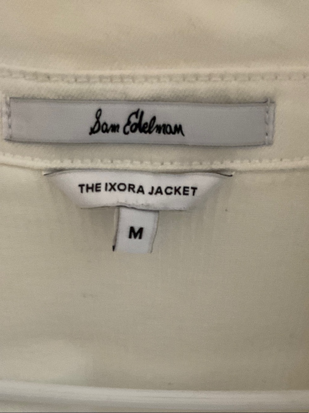 Sam Edelman White Ixora Jacket - Women’s Button Up